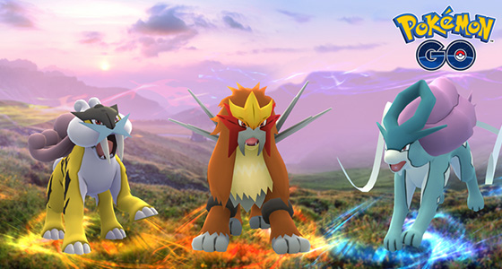 伝説のポケモン「ライコウ」「エンテイ」「スイクン」が登場！ それぞれが世界各地を駆け巡る！