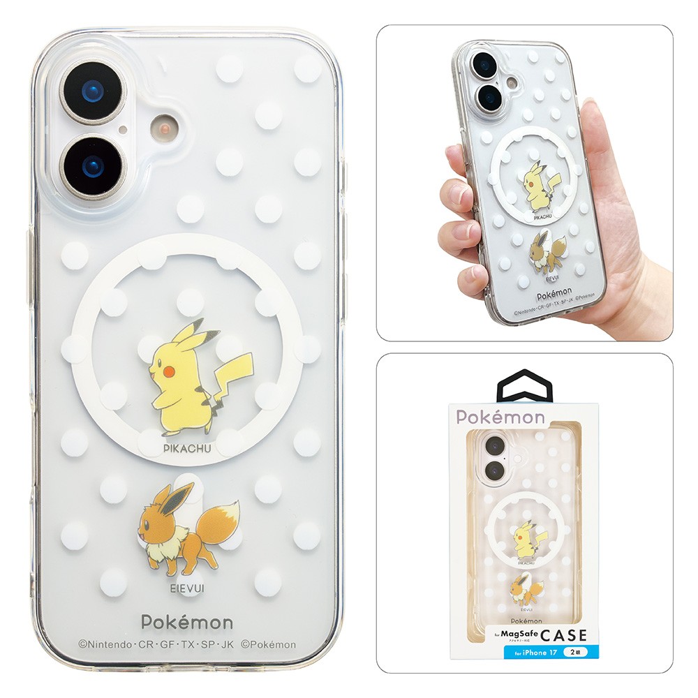 iPhone17用ケース
ピカチュウ・イーブイ