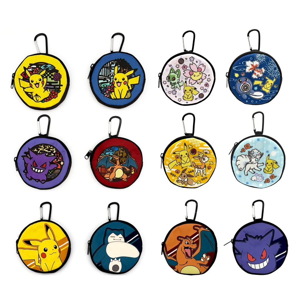 小物の収納に便利なポケモンの「カラビナ付き丸型ポーチ」が登場！