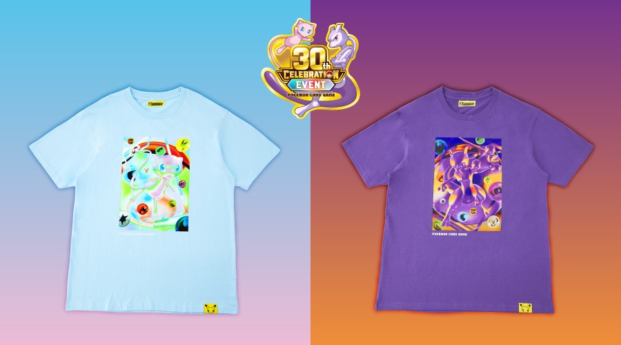 「ポケモンカードゲーム 30th CELEBRATION EVENT」の開催を記念したTシャツが、ポケモンセンターオンラインに登場！