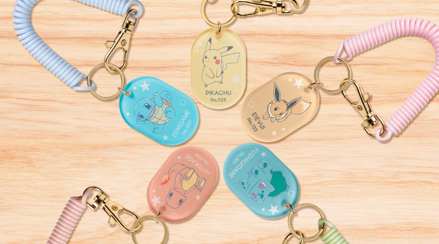 ポケモンのアクリルチャーム付きコイルストラップが登場！
