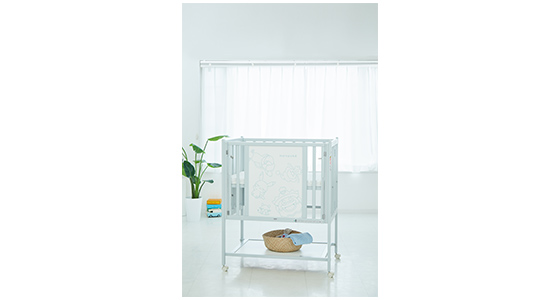 モンポケ 折りたたみミニベッド ハイタイプ