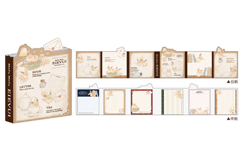 「Pikachu number025」「Mofu Mofu Eievui」シリーズ　パタパタメモ