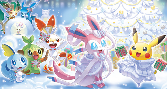 ホワイトクリスマスをテーマにした キュートで華やかなグッズが ポケモンセンターに登場 ポケットモンスターオフィシャルサイト