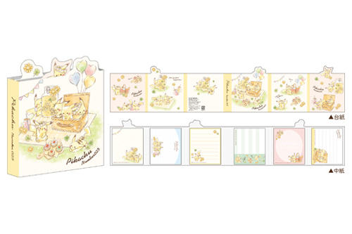 「Pikachu number025」「Mofu Mofu Eievui」シリーズ　パタパタメモ