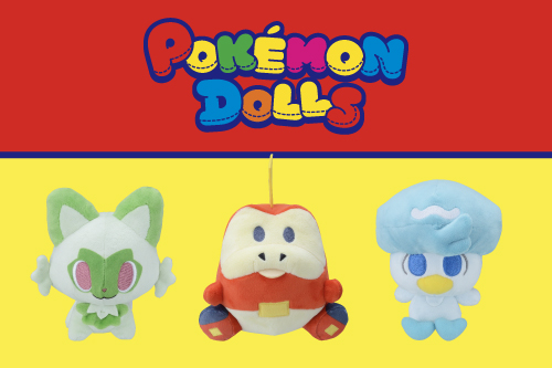 POKÉMON DOLLS」シリーズに、ニャオハ・ホゲータ・クワッスが仲間入り