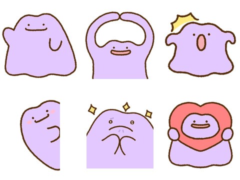 LINEスタンプ「かまって!ぺたっとメタモン」が発売中!