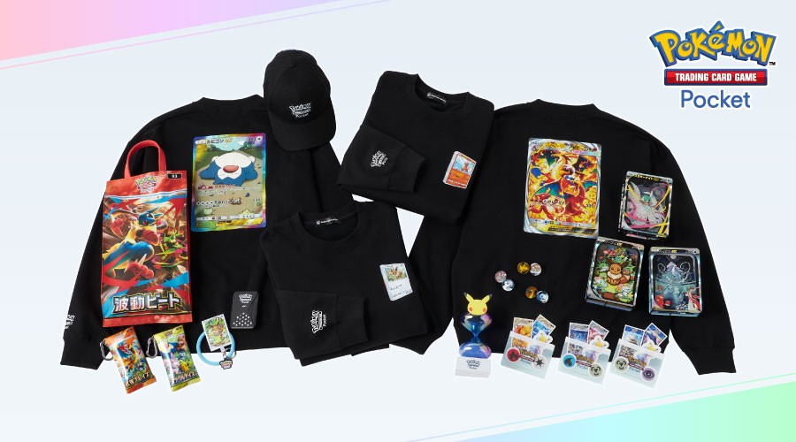 『Pokémon Trading Card Game Pocket』をモチーフにしたグッズの新作が、ポケモンセンターに登場！