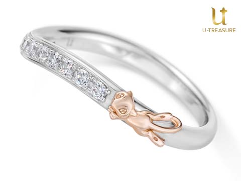 ミュウが気持ちよさそうに飛んでいるデザイン