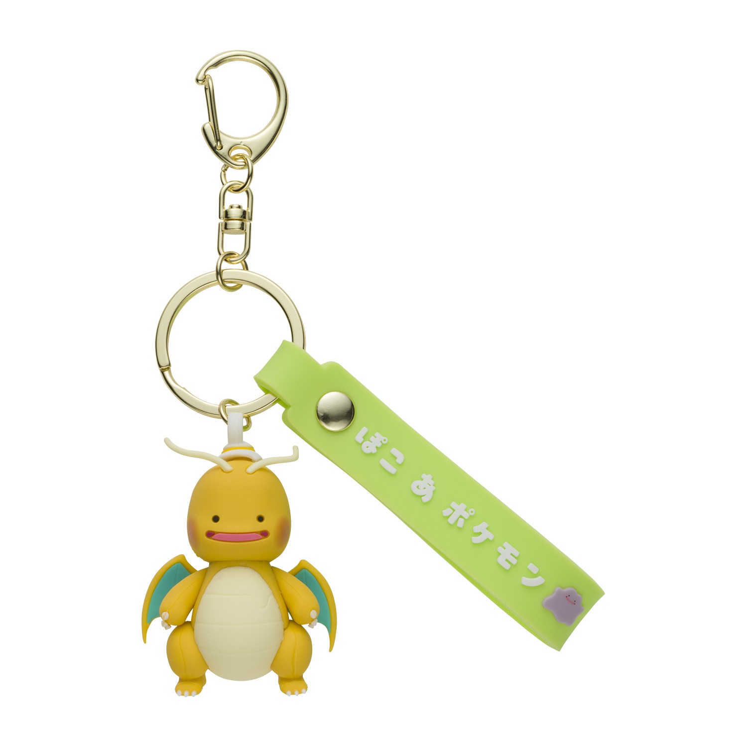 立体ラバーキーホルダー ぽこ あ ポケモン メタモン ハット(カイリューへんしん)