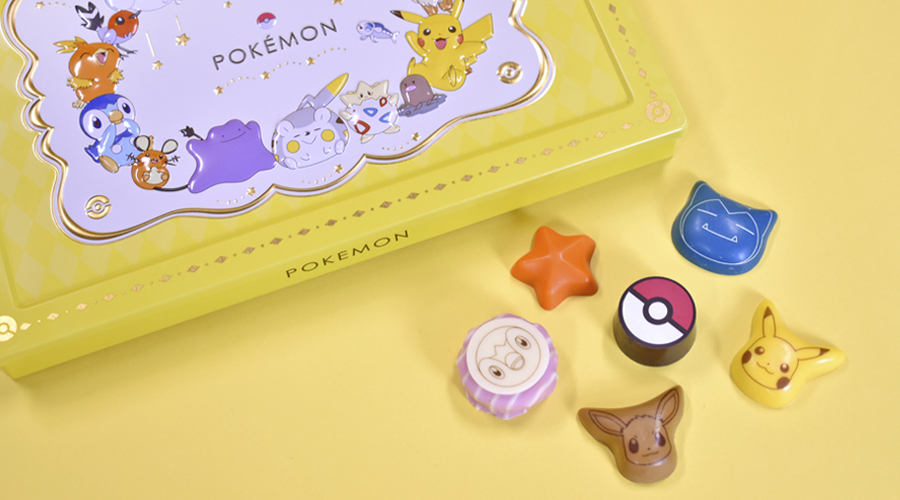 ポケモンたちがデザインされたチョコレートが登場