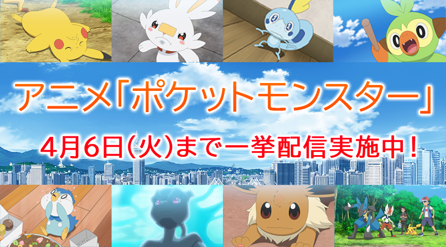 期間限定で アニメ ポケットモンスター を一挙配信 ポケットモンスターオフィシャルサイト