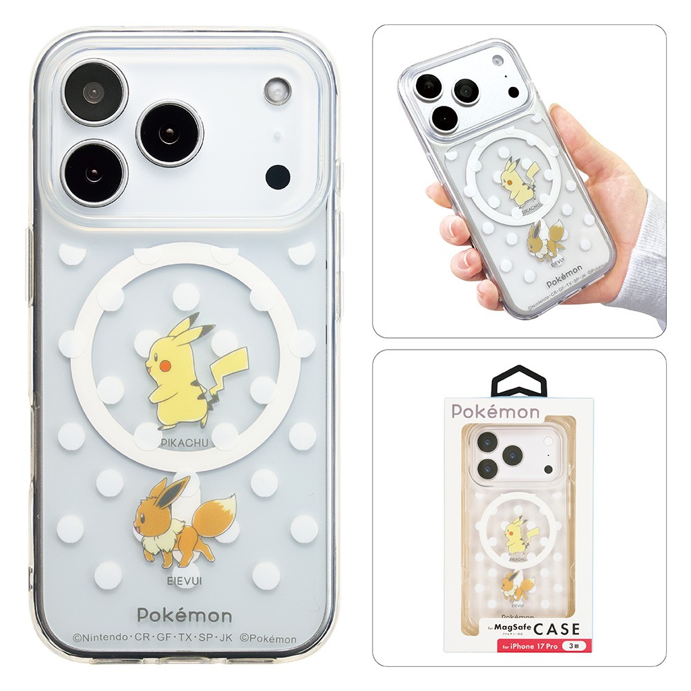 iPhone17Pro用ケース
ピカチュウ・イーブイ