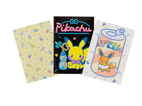イーブイたちとミックスオレをモチーフにしたグッズが、ポケモン