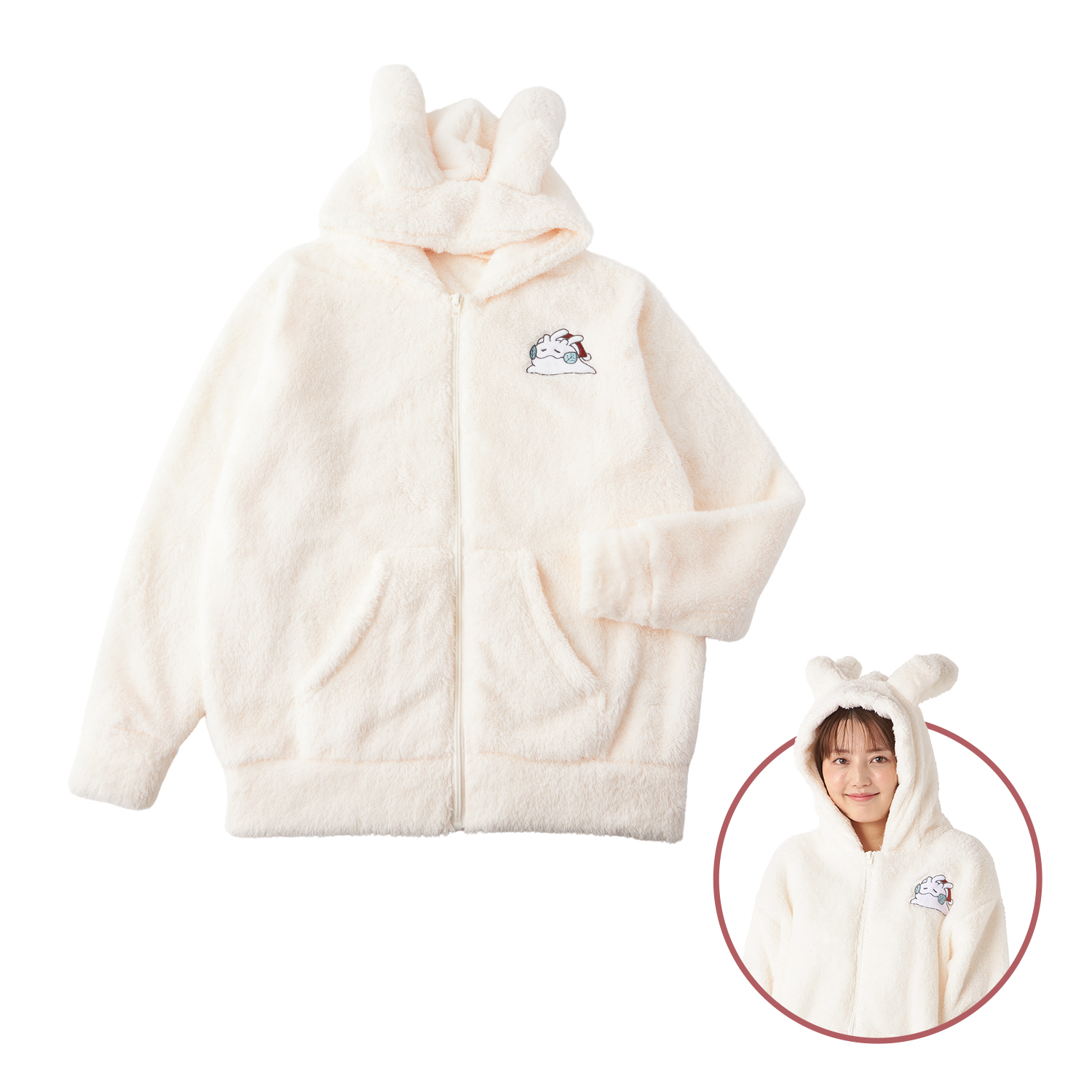 もこもこパーカー Pokémon Holiday Blessings ヌメラゆきだるま