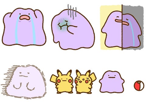 LINEスタンプ「かまって!ぺたっとメタモン」が発売中!