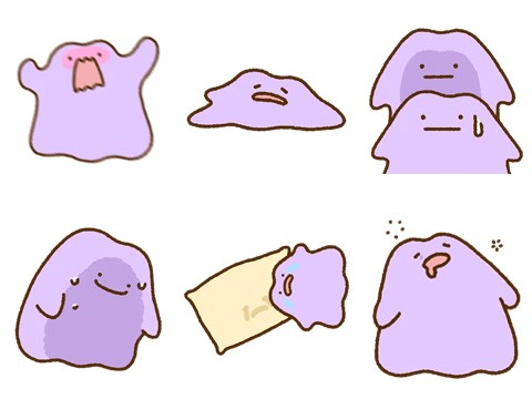 LINEスタンプ「かまって!ぺたっとメタモン」が発売中!