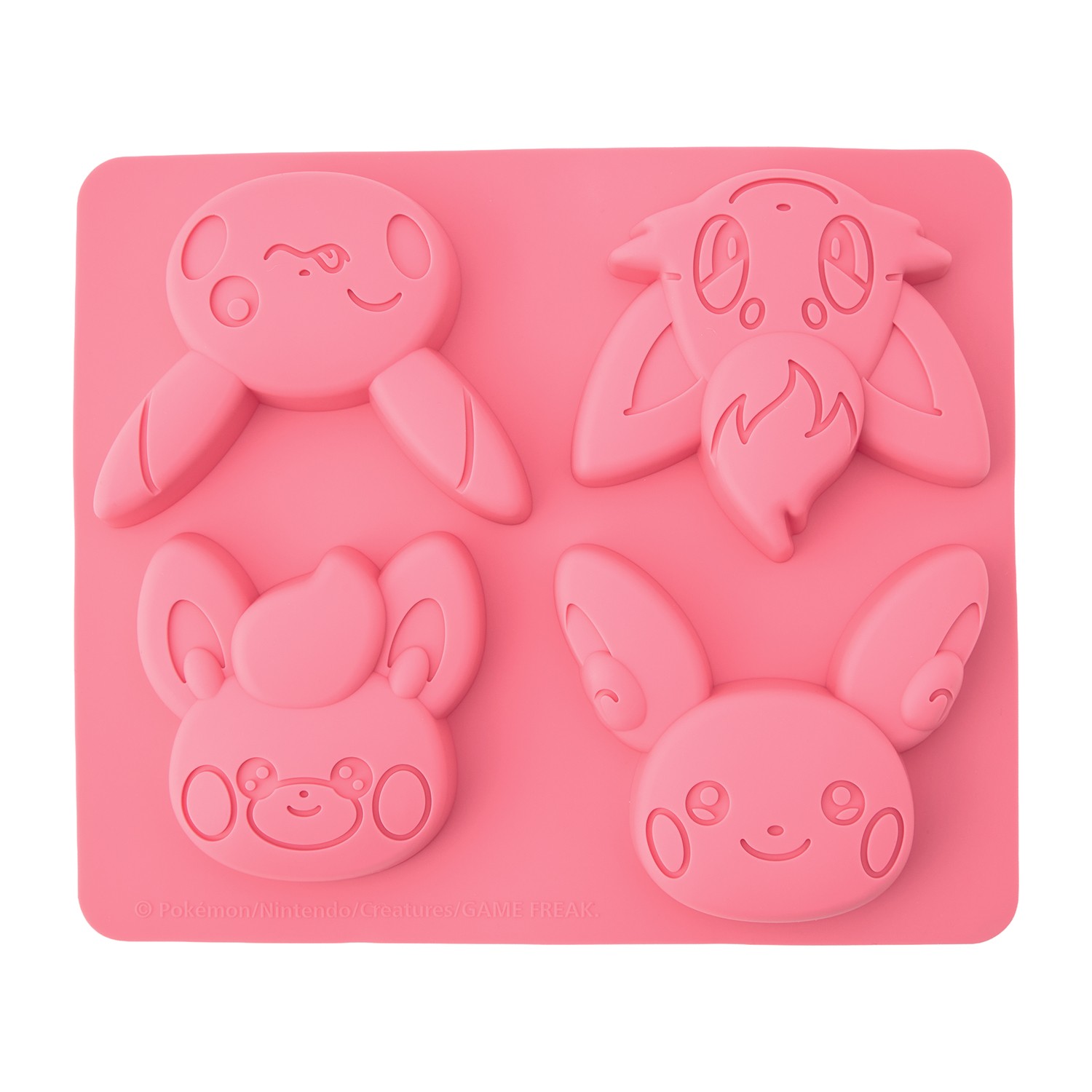 シリコーンお菓子型 ピカチュウ&アローラライチュウ&ゾロア&パモ