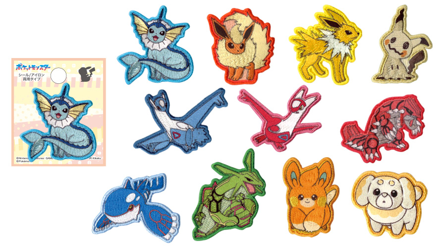 シャワーズたちのシールワッペンが登場！