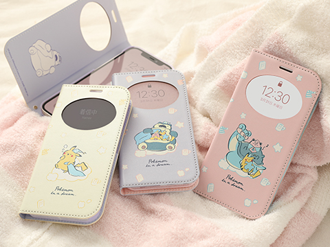 ポケモンがデザインされた、窓つき手帳型ケースが登場!