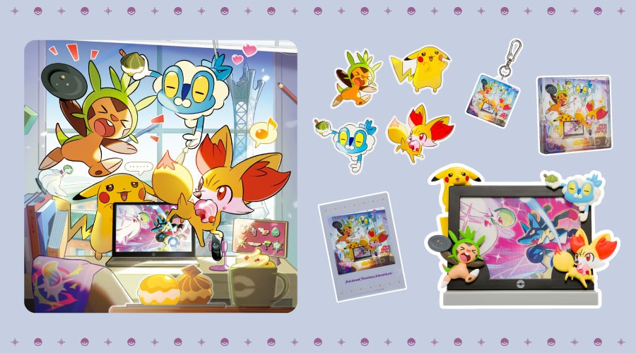 ピックアップテーマ「みる」のイラストを使用したグッズが、ポケモンセンターに登場！