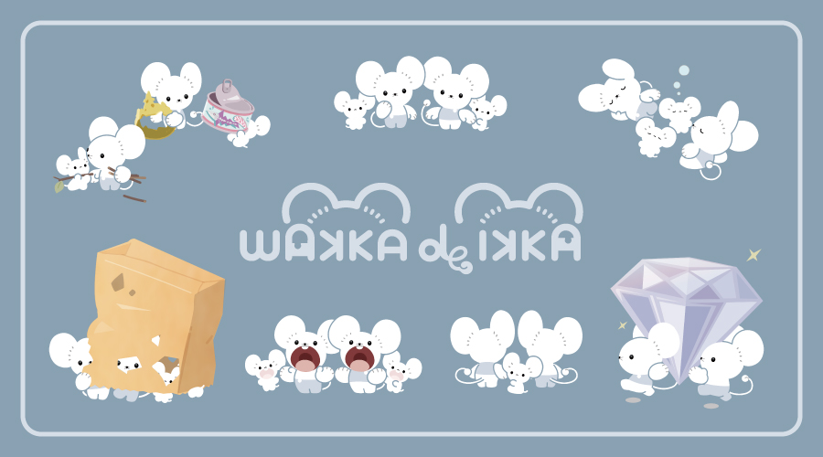 ワッカネズミ・イッカネズミのグッズ「WAKKA de IKKA」が、ポケモンセンターに登場！