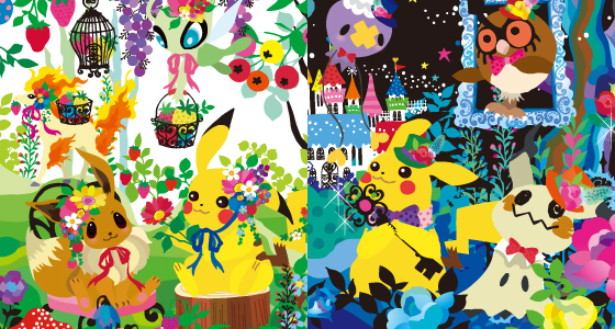 色鮮やかに描かれた、おしゃれでキュートなポケモンたちのグッズ