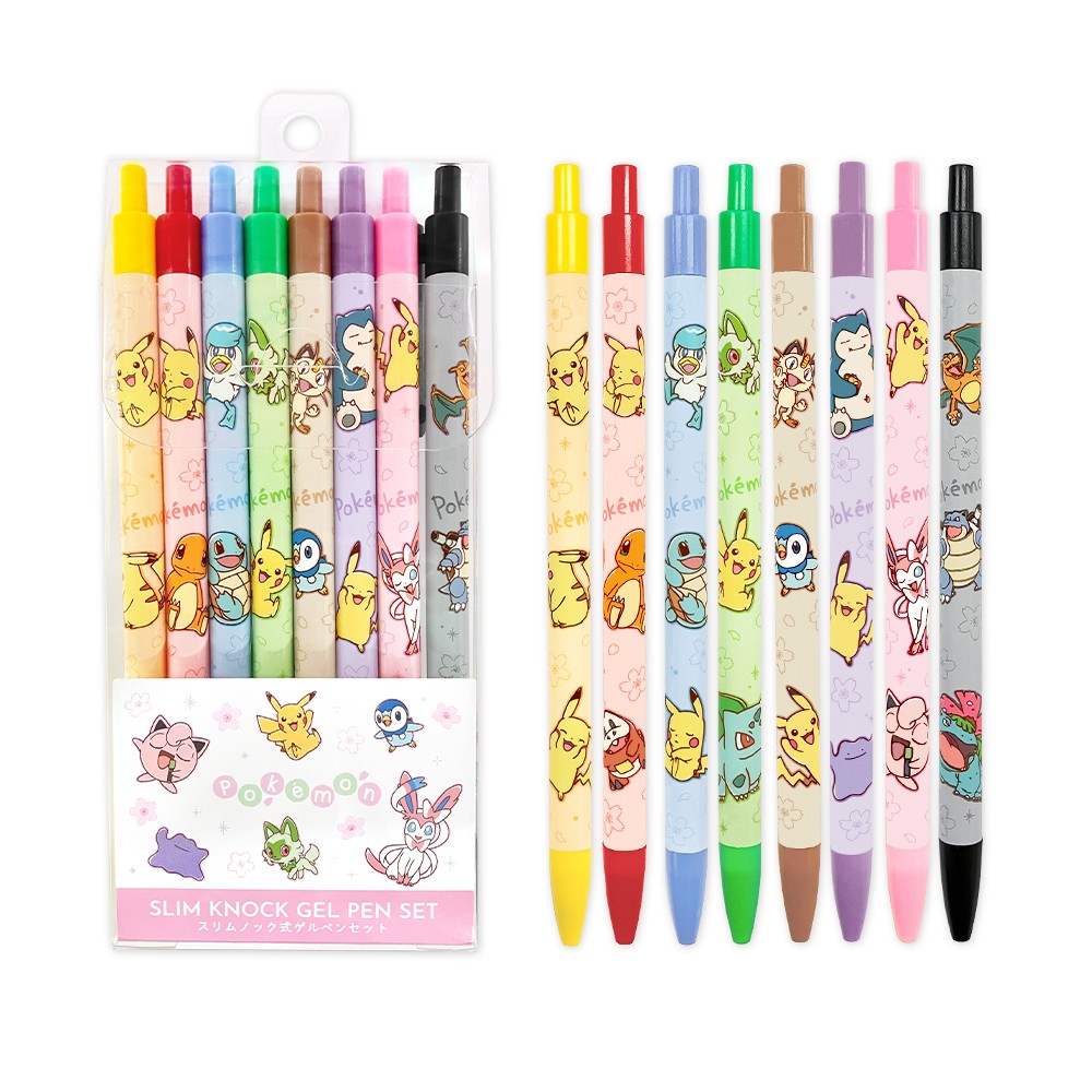 スリムノック式ゲルペンセット スリムノック式ゲルペン 全8種