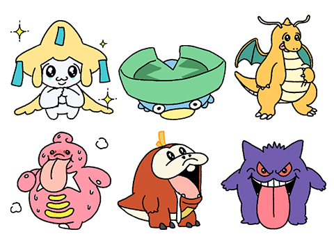 LINEスタンプ「ポケモン!×可哀想に! ムチっとスタンプ」が発売中!