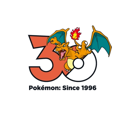 宝可梦 0006 喷火龙 30周年纪念Logo