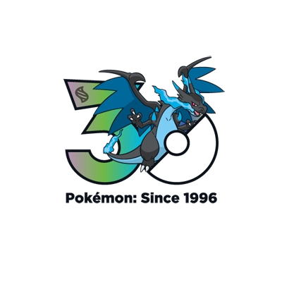 宝可梦 0006 超级喷火龙Ｘ 30周年纪念Logo