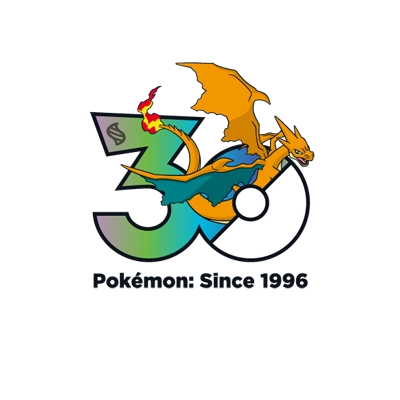 宝可梦 0006 超级喷火龙Ｙ 30周年纪念Logo