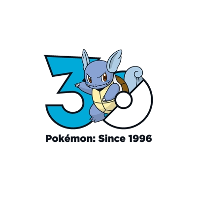 宝可梦 0008 卡咪龟 30周年纪念Logo