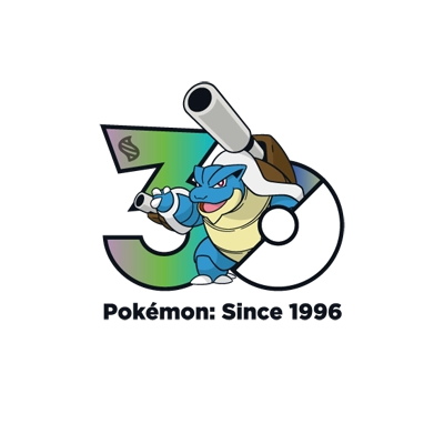 宝可梦 0009 超级水箭龟 30周年纪念Logo