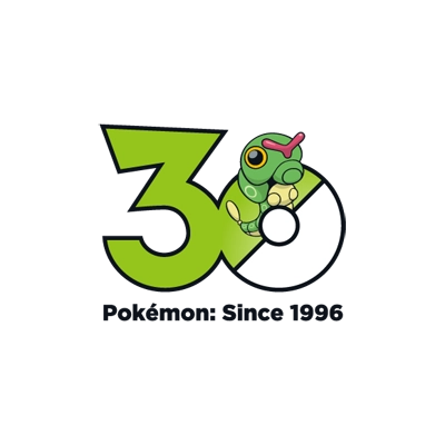 宝可梦 0010 绿毛虫 30周年纪念Logo