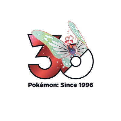 宝可梦 0012 巴大蝶 30周年纪念Logo