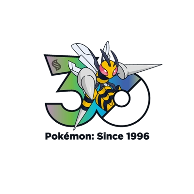 宝可梦 0015 超级大针蜂 30周年纪念Logo
