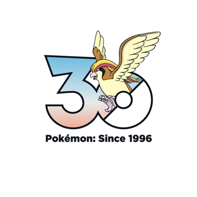 宝可梦 0018 大比鸟 30周年纪念Logo