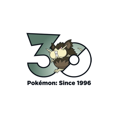 宝可梦 0020 拉达 30周年纪念Logo