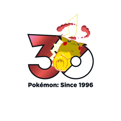 宝可梦 0025 皮卡丘 30周年纪念Logo