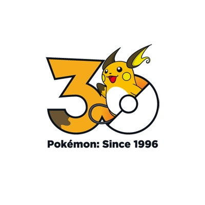 宝可梦 0026 雷丘-阿罗拉的样子 30周年纪念Logo