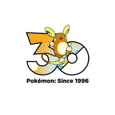 宝可梦 0026 雷丘 30周年纪念Logo