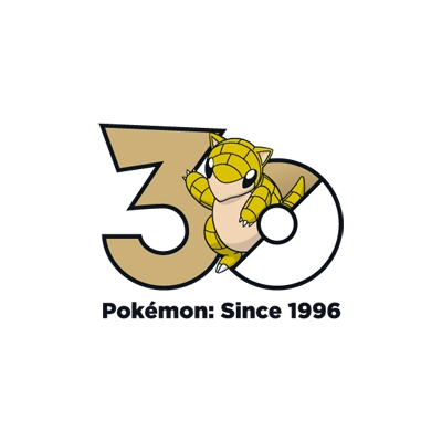 宝可梦 0027 穿山鼠-阿罗拉的样子 30周年纪念Logo