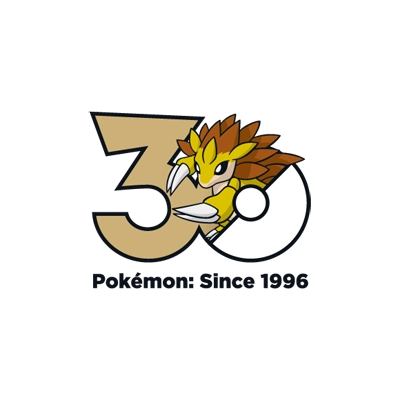 宝可梦 0028 穿山王-阿罗拉的样子 30周年纪念Logo