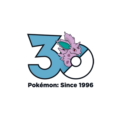 宝可梦 0032 尼多朗 30周年纪念Logo