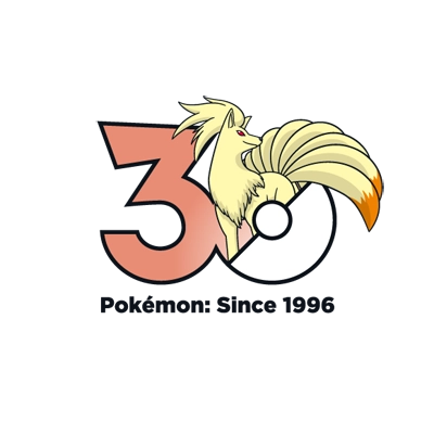 宝可梦 0038 九尾-阿罗拉的样子 30周年纪念Logo