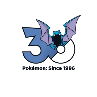 宝可梦 0042 大嘴蝠 30周年纪念Logo