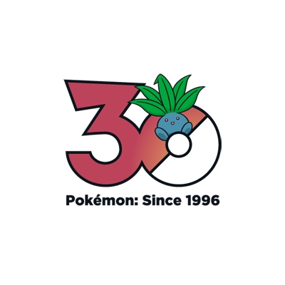 宝可梦 0043 走路草 30周年纪念Logo