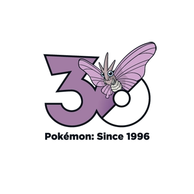 宝可梦 0049 摩鲁蛾 30周年纪念Logo