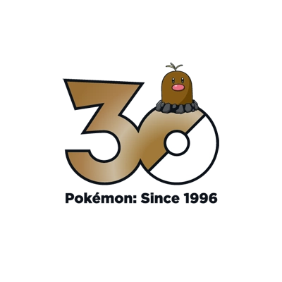 宝可梦 0050 地鼠 30周年纪念Logo